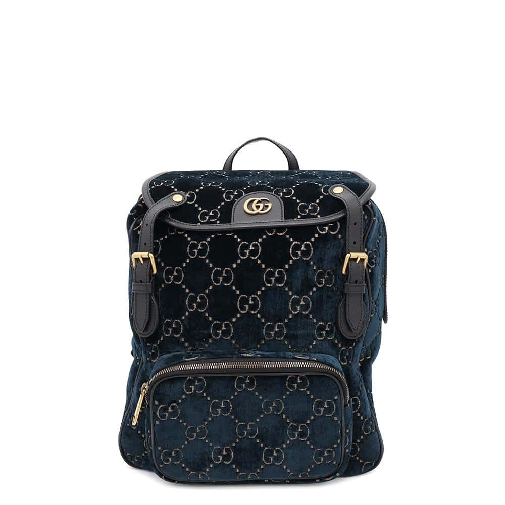 Gucci GG Velvet Backpack Rucksack Daypack Bag